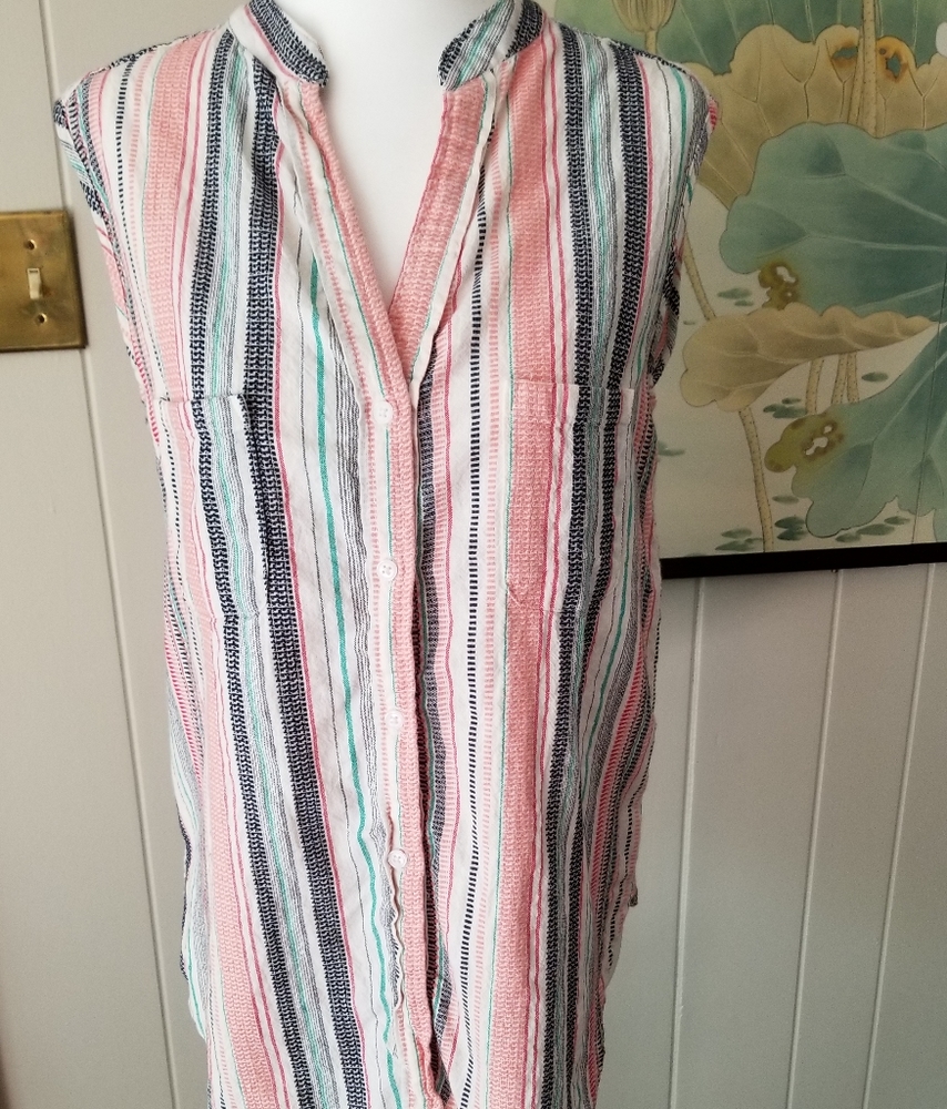 Max Studio Button Up Tank - Picture 7 of 10